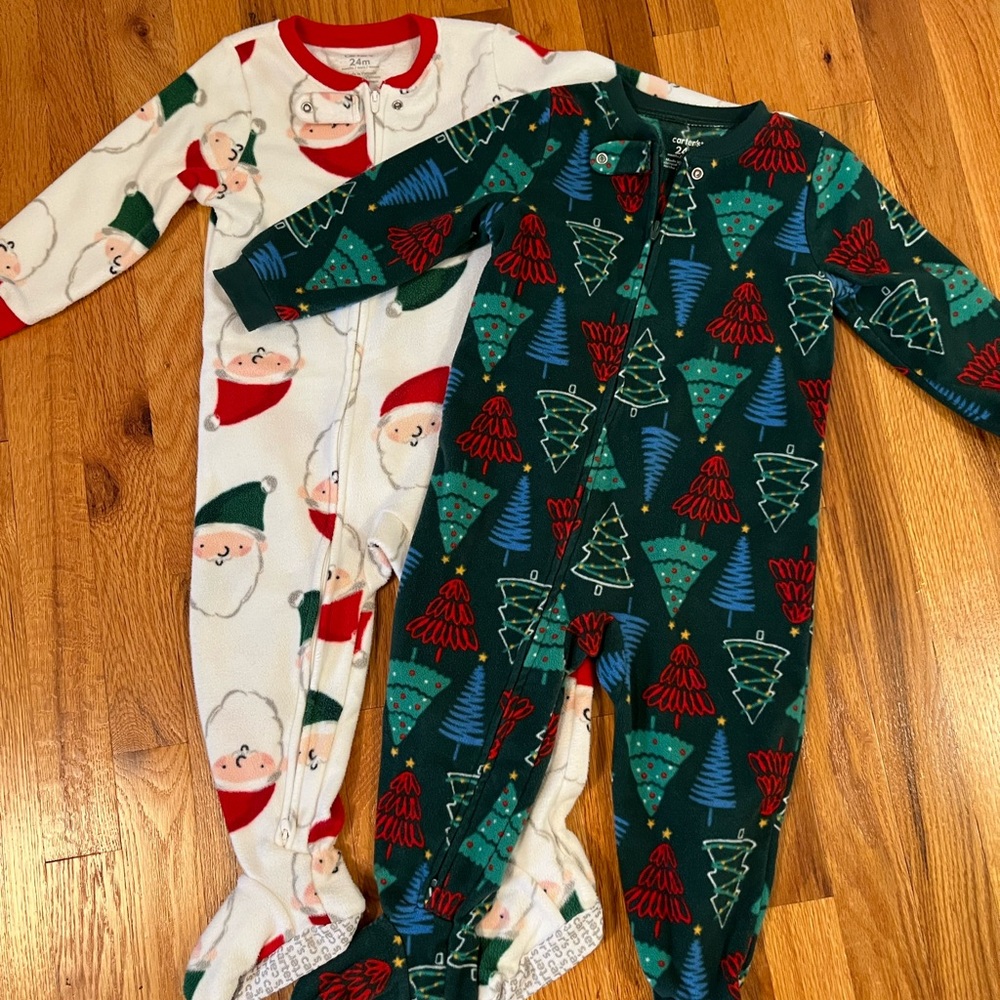 24M Fleece Christmas Pajamas (Bundle of 2)